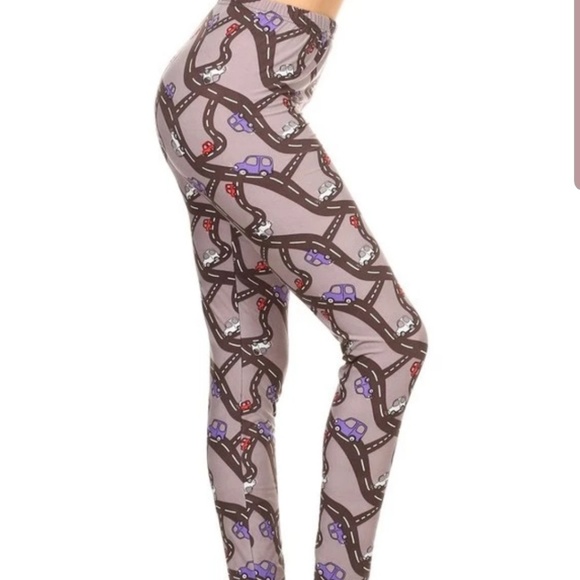 Mommy and Me Roads & Car Leggings Set TC L/XL NEW - Picture 3 of 8